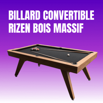 Table Billard Rizen Bois Massif Convertible